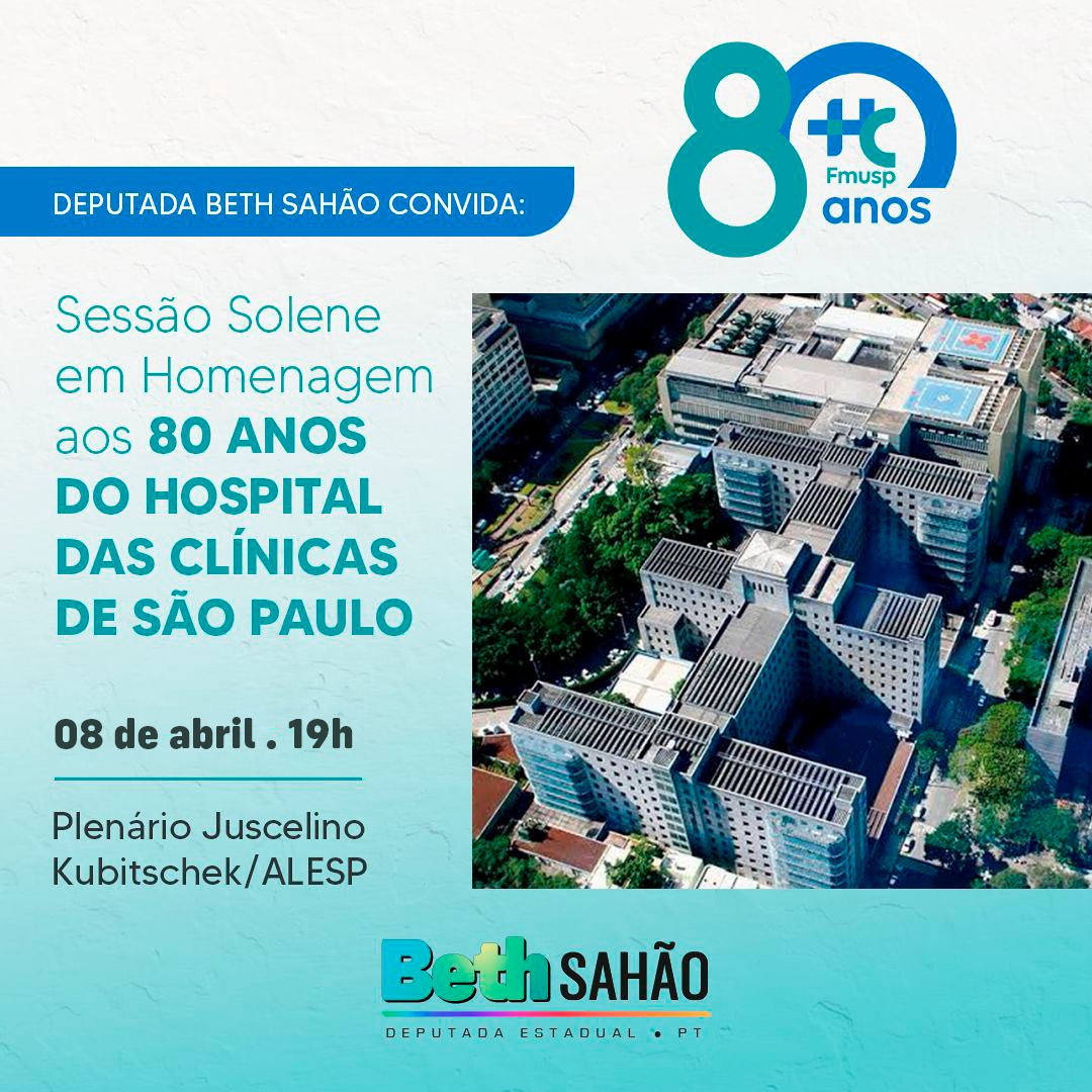 Sess O Solene Na Alesp Homenageia Os Anos Do Hospital Das Cl Nicas