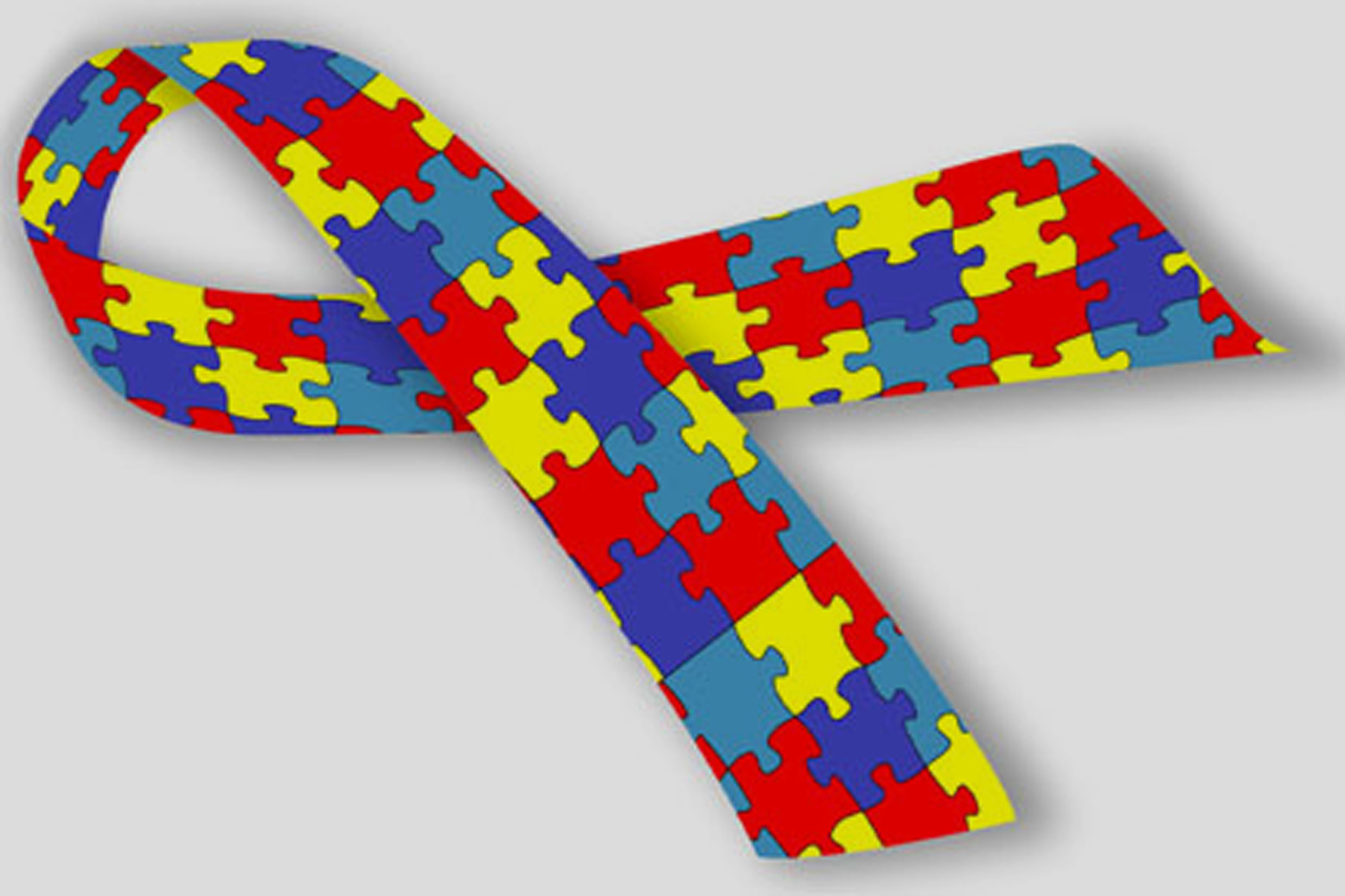 crianças do dia mundial do autismo com quebra-cabeça de fita na